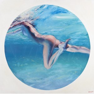 Rafał Knop (b. 1970, Zywiec), Madame Butterfly XXII from the Swimming Pool series, 2021
