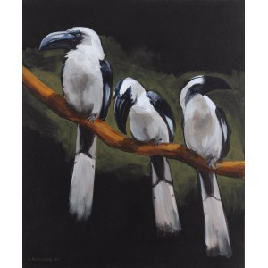 Aleksandra Kwapiszewska (geb. 1989, Łódź), Vogelgeschwätz, 2025