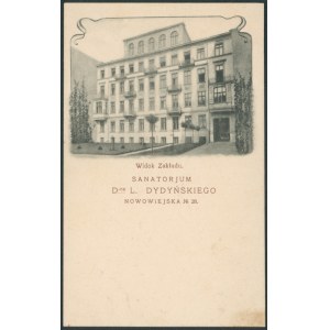 [Warszawa] Sanatorjum D-ra Ludwika Dydyńskiego Nowowiejska 28 [pocztówka / przed 1918]