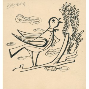 [bez názvu] kresba Ignacy Witz proj. il to Nowiny Literackie [papier s tušom / 1948].