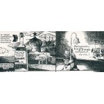 W kraju czerwonej gwiazdy i szampana [komiks] rysunek Marek Andrzej Atkonis [tusz papier / 1978]