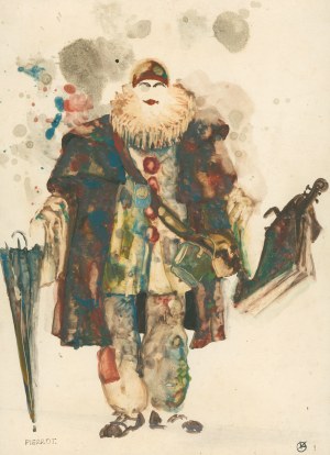 Pierrot proj. Janusz Kijański [costume design for the play 