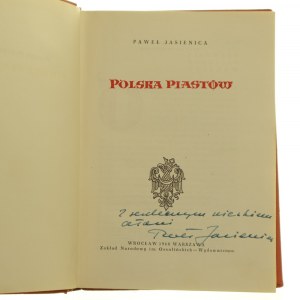 Polska Piastów Paweł Jasienica [FIRST EDITION / AUTOGRAPH / 1960].