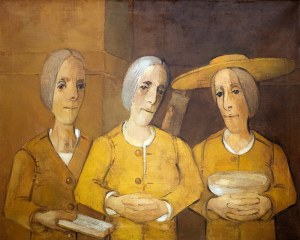 Kiejstut Bereźnicki (ur. 1935 Poznań) Trzy kobiety w tonacji żółtej, 1994