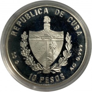 Cuba 2001 10 Pesos Silver Proof Cathedral of Havana