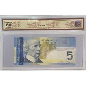 Bank of Canada 2006 $5 Banknote