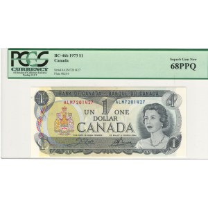 Banque du Canada, billet de 1 dollar 1973
