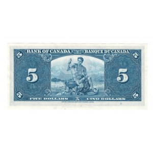 Bank of Canada 1937 $5 Banknote