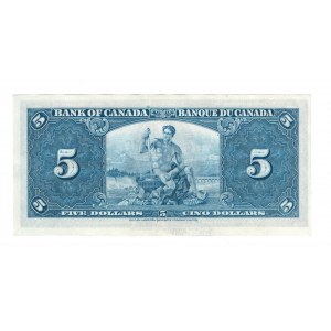 Bank of Canada 1937 $5 Banknote