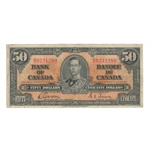 Bank of Canada 1937 $50 Banknote