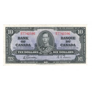 Bank of Canada 1937 $10 Banknote