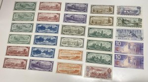 Bank of Canada $1 - $100 Banknote Lot (29 Pieces)