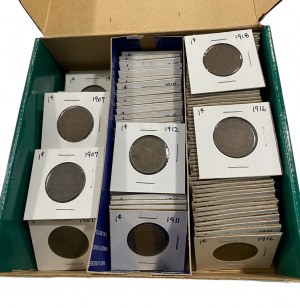 Canada 1903 - 1920 Large 1 Cent Collection (125 Pieces)
