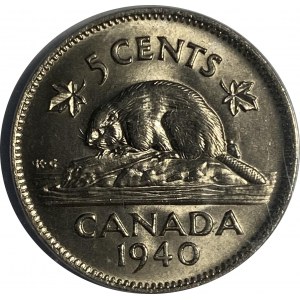 Canada 1940 5 Cents