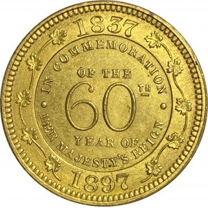Velká Británie 1837 - 1897 Zlacená medaile k 60. výročí korunovace
