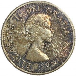 Canada 1953 10 Cent No Shoulder Fold