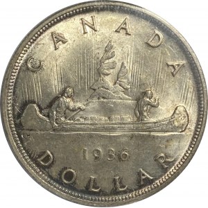 Kanada 1936 Strieborný dolár