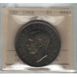 Canada 1949 Silver Dollar