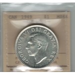 Canada 1949 Silver Dollar