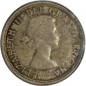 Kanada 1953 Silber Dollar Schulterfalte