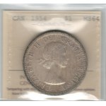 Canada 1954 Silver Dollar