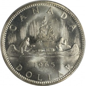 Canada 1965 Silver Dollar Type V Cameo