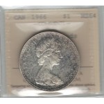 Canada 1966 Silver Dollar Large Beads
