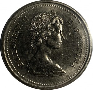 Kanada 1974 Nikl Dollar Double Yoke