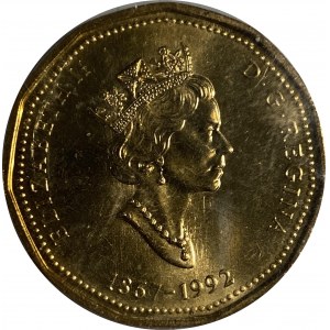 Canada 1992 $1 Parliament Loonie