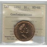 Canada 1992 $1 Parliament Loonie
