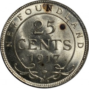 Canada Terranova 1917C 25 centesimi