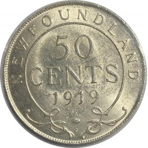 Canada Newfoundland 1919C 50 Cent