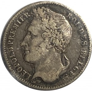 Belgium 1843 1/4 Franc