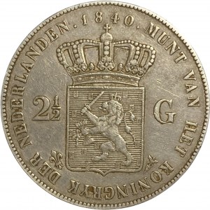 Netherlands 1840 2 1/2 Gulden