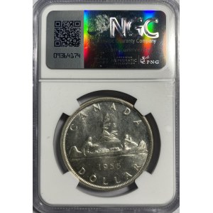 Canada 1955 Silver Dollar