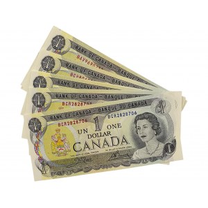 Bank of Canada 1973 $1 Banknotes Lot (39 Pieces)