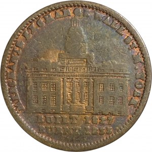 1837 Merchant's Exchange 1 Cent New York NY Hard Times Token
