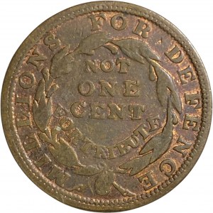 1837 Merchant's Exchange 1 Cent New York NY Hard Times Token