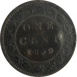 Canada 1859 Large Cent Wide 9/8