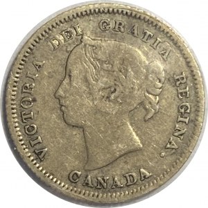 Canada 1883H 5 Cents Obverse 5