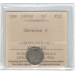 Canada 1883H 5 Cents Obverse 5