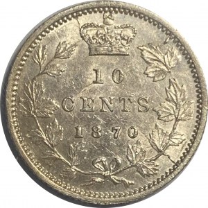 Canada 1870 10 Cents Wide 0