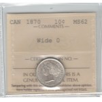 Canada 1870 10 Cents Wide 0