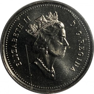 Canada 1999 25 Cent November Mule Error