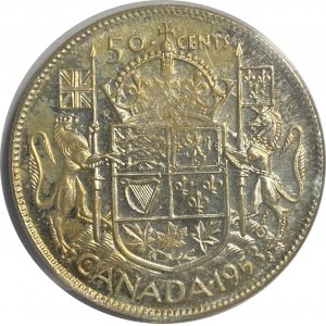 Canada 1953 50 Cents Small Date