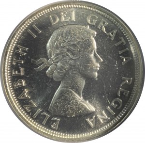 Canada 1964 Silver Dollar Proof Like Missing Dot