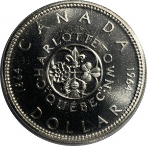 Canada 1964 Silver Dollar Proof Like Missing Dot