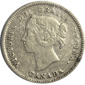 Canada 1883H 5 Cents Obverse 4