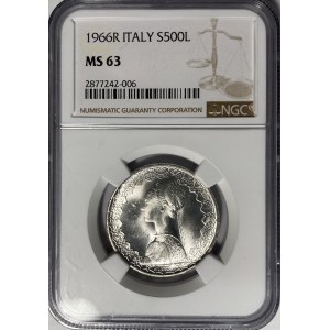 Italy 1966R 500 Lira