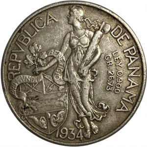 Panama 1934 Balboa Coin